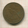 1 пенни. Новая Зеландия 1950г