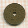1 пенни. Южная Родезия 1943г