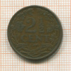 2 1/2 цента. Нидерланды 1912г