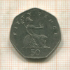 50 пенсов. Великобритания 1997г