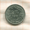 1/2 франка. Швейцария 1971г