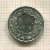 1 франк. Швейцария 1974г