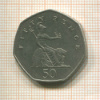 50 пенсов. Великобритания 1997г