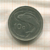 10 центов. Мальта 1986г