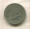 25 центов. Британские Карибы 1955г