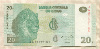 20 франков. Конго 2003г