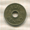1 пенни. Фиджи 1968г