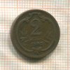 2 геллера. Австрия 1907г