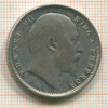1 рупия. Индия 1909г