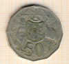 50 центов Австралия 1974г