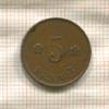 5 пенни. Финляндия 1929г