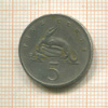 5 центов. Ямайка 1969г