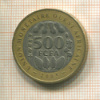 500 франков. Западная Африка 2005г