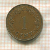 1 цент. Мальта 1972г
