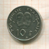 10 франков. Французская Полинезия 2000г