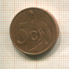 5 центов. Южная Африка 1998г