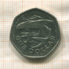 1 доллар. Барбадос 2012г
