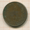 1 цент. Нидерланды 1905г