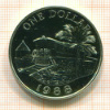 1 доллар. Бермуды 1988г