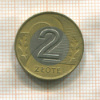 2 злотых. Польша 1994г