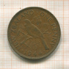 1 пенни. Новая Зеландия 1944г