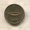 1 цент. Фиджи 1987г
