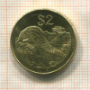 2 доллара. Зимбабве 2001г