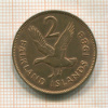 2 пенса. Фолклендские острова 1983г