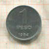 1 песо. Аргентина 1984г