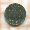 100 вон. Южная Корея 2010г