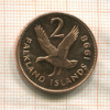 2 пенса. Фолклкендские острова 1998г
