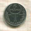 5 франков. Мадагаскар 1986г