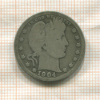 1/4 доллара. США 1904г