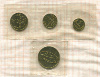 Монеты из годового набора СССР с жетоном Ленинградского монетного двора 1969г