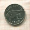 5 центов. Бермуды 1999г