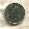 25 центов. Барбадос 2007г