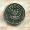20 франков. Руанда 2009г
