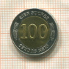 100 сукре. Эквадор 1997г
