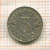 5 центов. Мальта 1972г