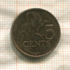 5 центов. Тринидад и Тобаго 2008г