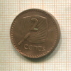 2 цента. Фиджи 1992г