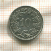 10 раппенов. Швейцария 1947г