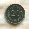 20 центов. Маврикий 1990г