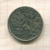 1/4 доллара. США 2001г