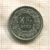 1/2 франка. Швейцария 2007г