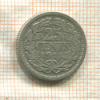 25 центов. Нидерланды 1914г