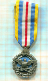 Медаль «За отличную службу по обороне страны». США. (Миниатюра. Фрачный вариант)