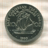 10 долларов. Восточные Карибы 1980г