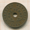 1 пенни. Южная Родезия 1952г
