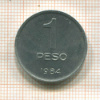 1 песо. Аргентина 1984г